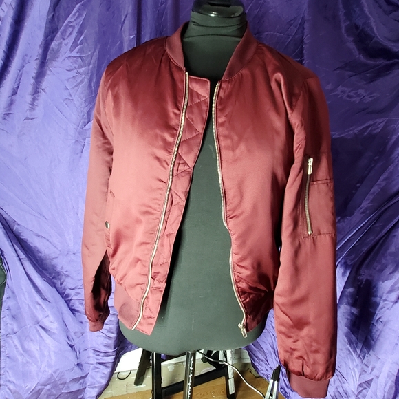 Red Bomber Jacket - Picture 2 of 3